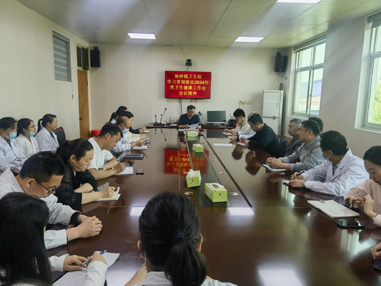 獨(dú)樹(shù)鎮(zhèn)衛(wèi)生院學(xué)習(xí)貫徹落實(shí)2024年衛(wèi)生健康工作會(huì)會(huì)議精神